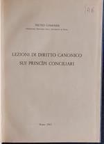 Lezioni di diritto canonico sui principi conciliari