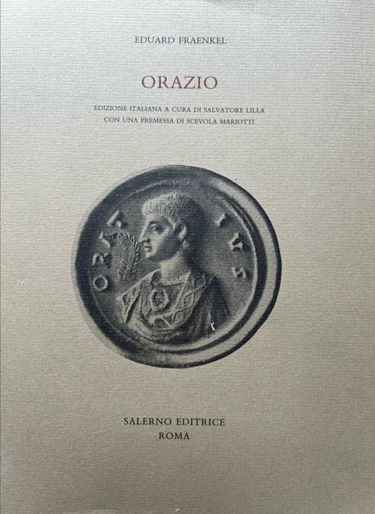 Orazio - Eduard Fraenkel - copertina