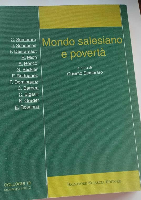 Mondo salesiano e povertà alla soglia del III millennio - copertina