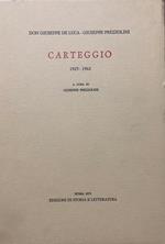 Carteggio 1925 - 1962