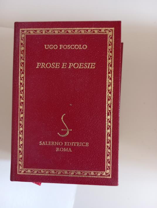 Prose e poesie - Ugo Foscolo - copertina