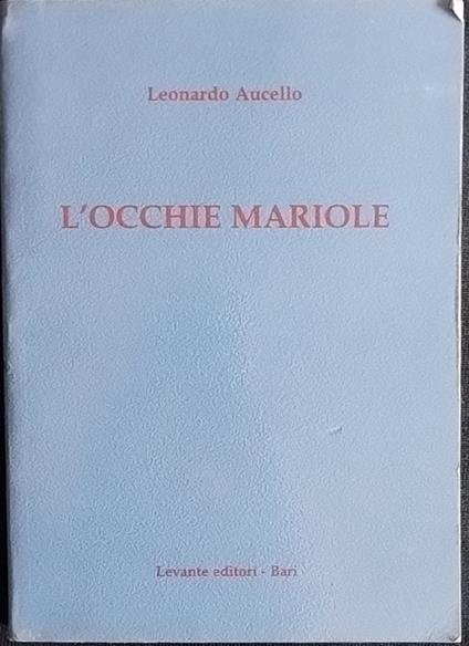 L' occhie mariole - copertina