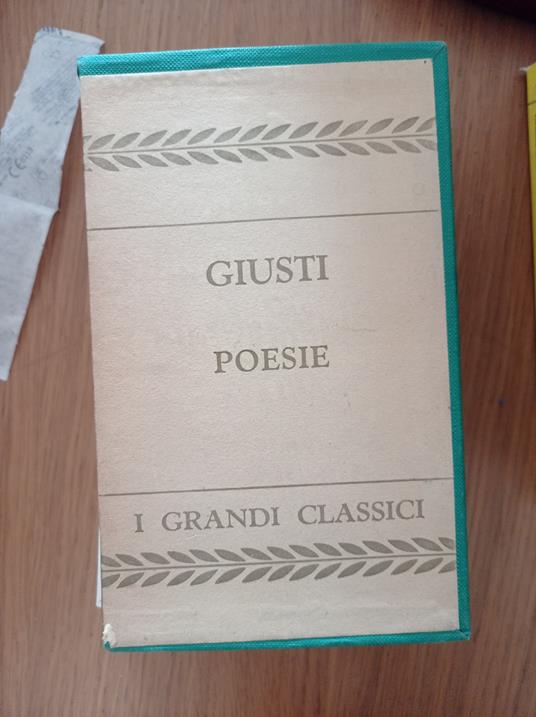 Poesie - Giusti - copertina