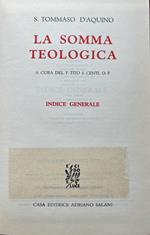 La somma teologica. Indice generale