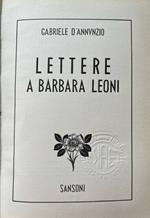 Lettere a Barbara Leoni