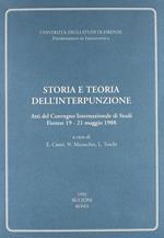 Storia e teoria dell'interpunzione. Atti del Convegno si studi (Firenze, 19-21 maggio 1988)