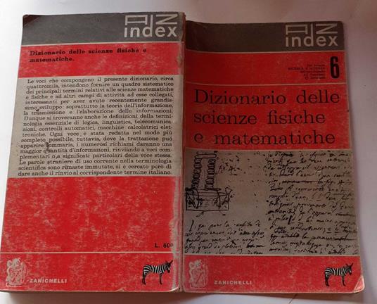 Dizionario delle scienze fisiche e matematiche - copertina