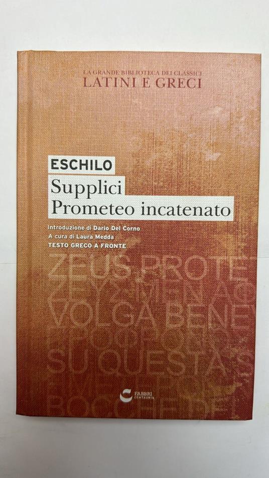 Supplici. Prometeo incatenato - Eschilo - copertina