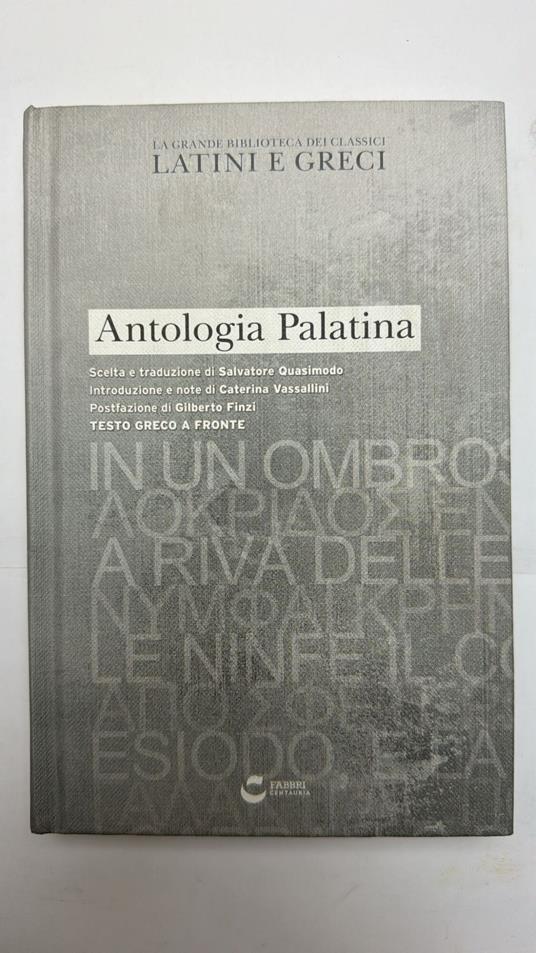 Antologia Palatina - copertina