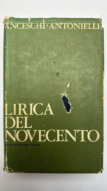 Lirica del Novecento - copertina