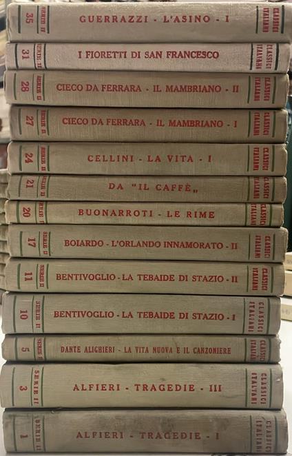 Classici Italiani 13 vol. (serie2) - copertina