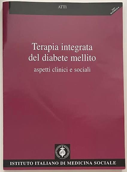 Terapia integrata del diabete mellito. Aspetti clinici e sociali - copertina