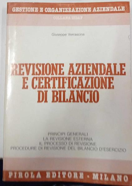 Revisione aziendale e certificazione di bilancio - copertina