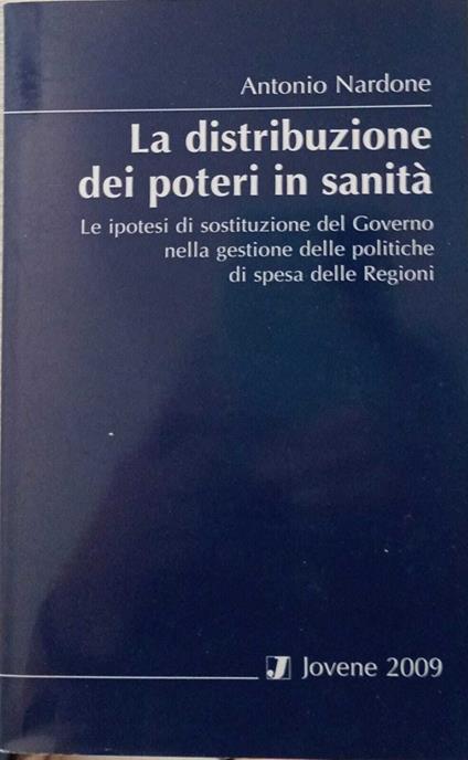 La distribuzione dei poteri in sanità - copertina