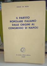 Il Partito Popolare Italiano dalle origini al congresso di Napoli