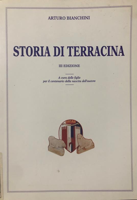 Storia di Terraccina - Arturo Bianchini - copertina