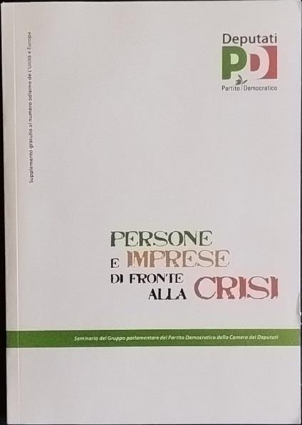 Persone e imprese di fronte alla crisi - copertina