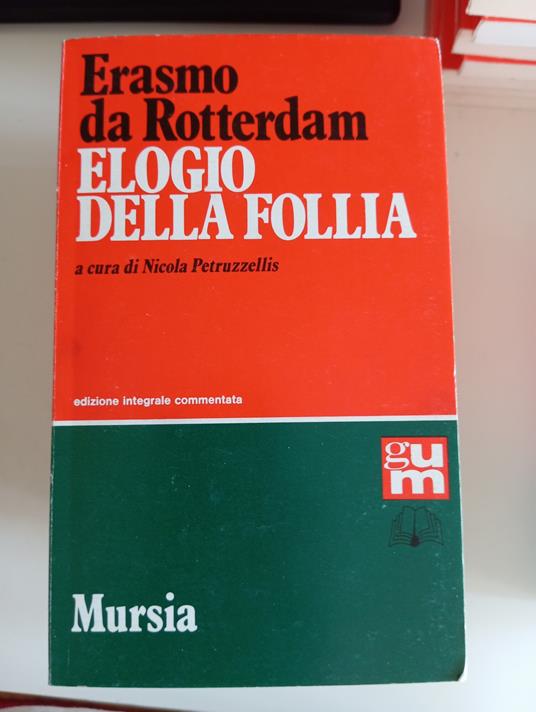 Elogio della follia - Erasmo da Rotterdam - copertina