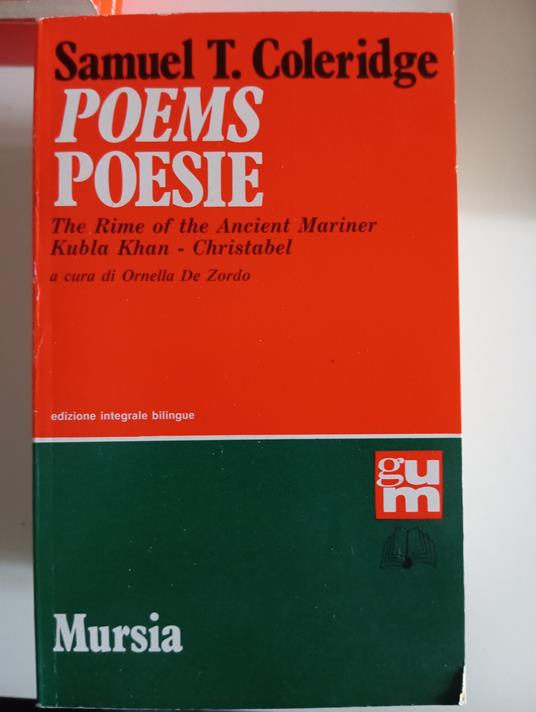 Poems-Poesie. The rime of the ancient mariner-Kubla Khan-Christabel - copertina