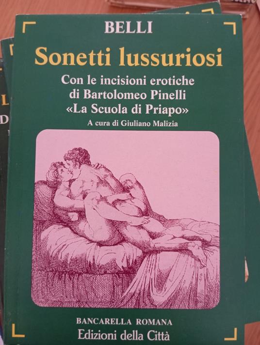 Sonetti lussuriosi - Gioachino Belli - copertina