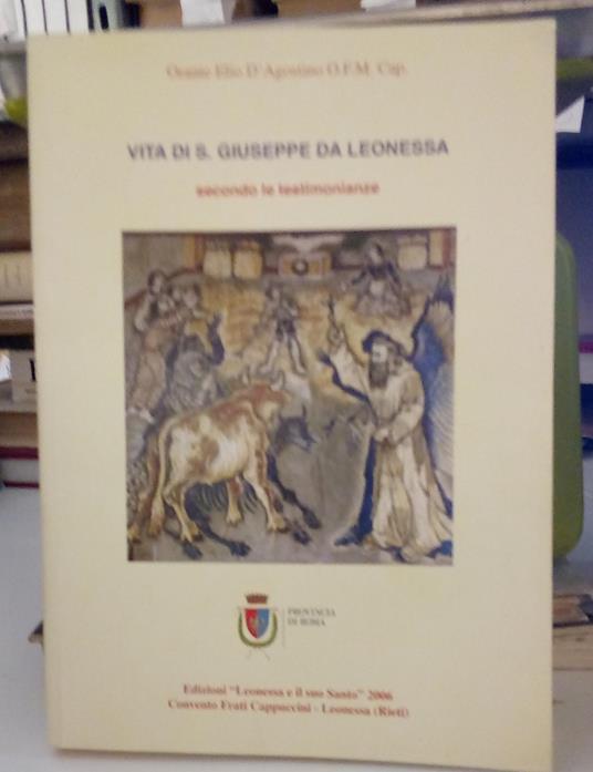 Vita di S. Giuseppe da Leonessa - copertina