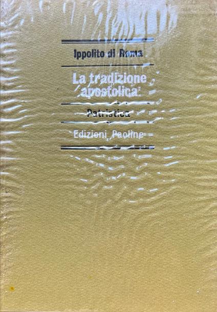 La tradizione apostolica - copertina