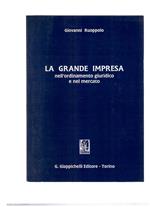 La grande impresa nell'ordinamento giuridico e nel mercato