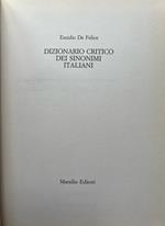 Dizionario critico dei sinonimi italiani