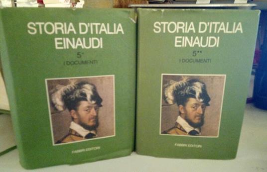 Storia d'Italia Einaudi vol.5 I documenti. Due tomi - copertina