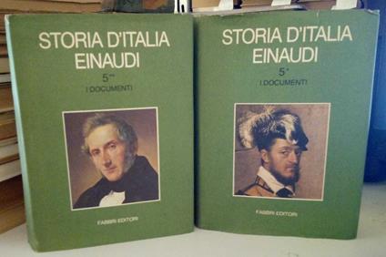 Storia d'italia einaudi, vol. 5: I documenti. Due tomi - copertina