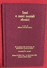 inni e canti nuziali ebraici a cura di nello pavoncello