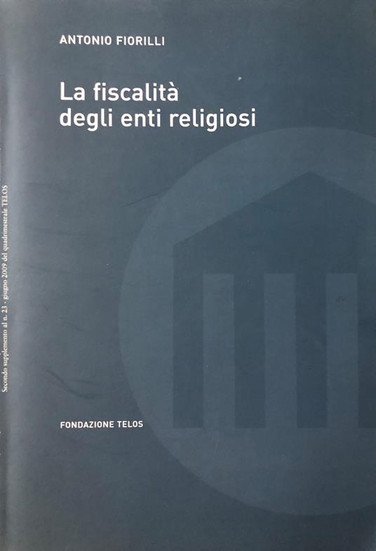 La fiscalità degli enti religiosi - copertina