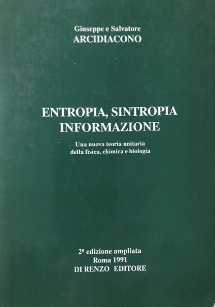 Entropia, sintropia, informazione - copertina