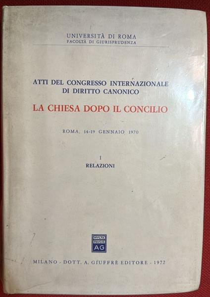 la chiesa dopo il concilio - copertina