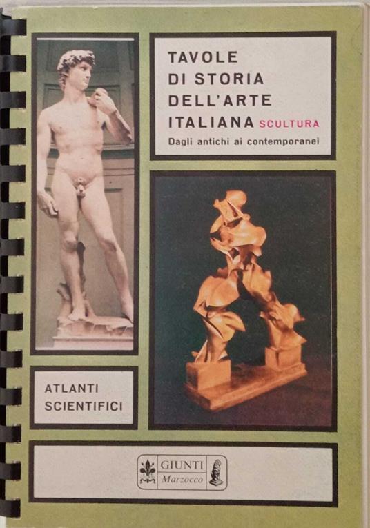 Tavole di storia dell'arte italiana - Scultura. Dagli antichi ai contemporanei - M. C. Prette - copertina