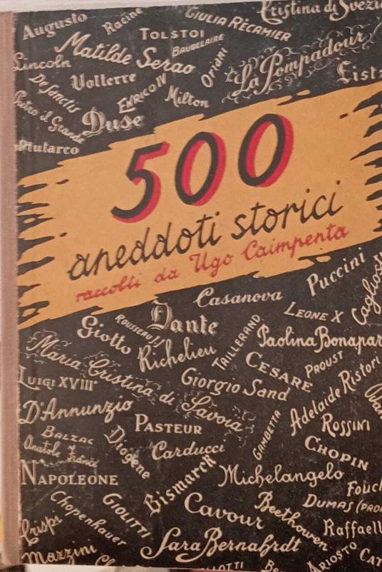 500 aneddoti storici - Ugo Caimpenta - copertina