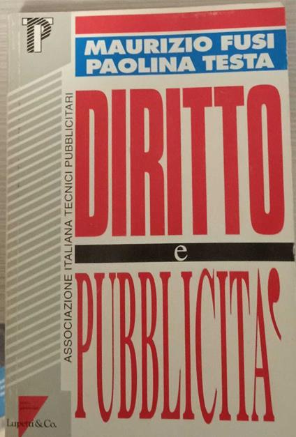 Diritto e pubblicità - Maurizio Fusi - copertina