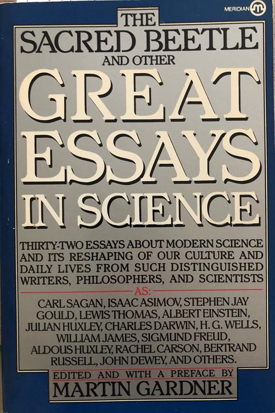 The Sacred Beetle and Other Great Essays in Science - Martin Gardner - copertina