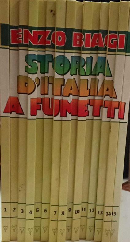 Storia d'Italia a fumetti (15 volumi) - Enzo Biagi - copertina