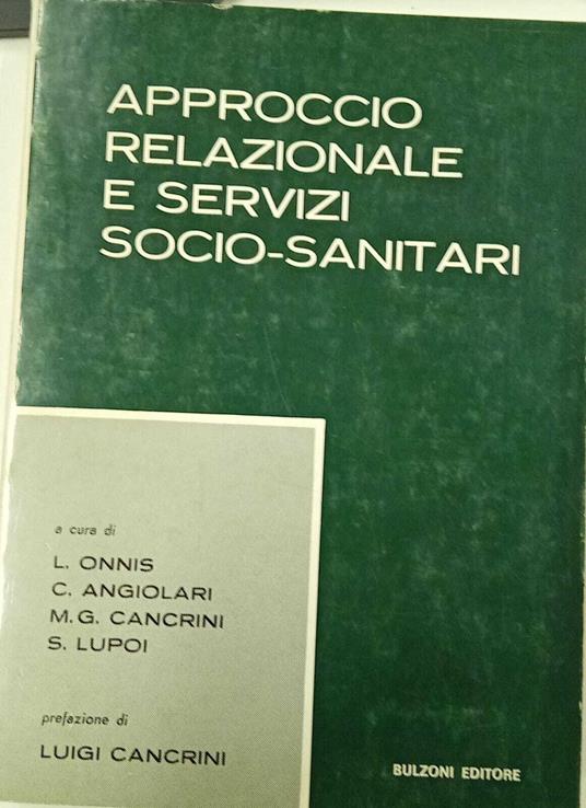 Approccio relazionale e servizi socio-sanitari - copertina