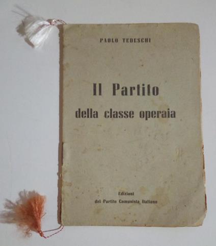 Il Partito della classe operaia - copertina