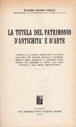 La tutela del patrimonio d'antichità e d'arte