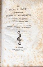 Le prose e poesie campestri d'Ippolito Pindemonte con l'aggiunta d'una dissertazione su i giardini inglesi e sul merito in cio dell'Italia. Edizione accresciuta del Giardino inglese descritto dall'autore nè Sepolcri e di due appendici