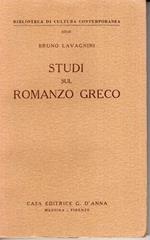 Studi sul romanzo greco