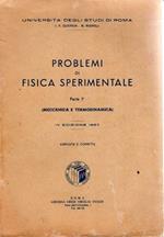 Problemi di fisica sperimentale, Parte 1: Meccanica e Termodinamica