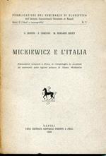 Mickiewicz e l'Italia : rievocazioni compiute a Roma, in Campidoglio, in occasione del centenario della legione polacca di Adamo Mickiewicz