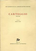 Carteggio 1930-1962. A cura di Paolo Vian