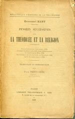 Pensees successives sur la theodicee et la religion, traduction et introduction par Paul Festugiere