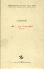 Miscellanea londinese (1931-1933)