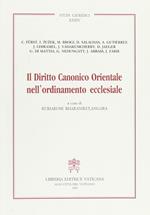 diritto canonico orientale nell'ordinamento ecclesiale